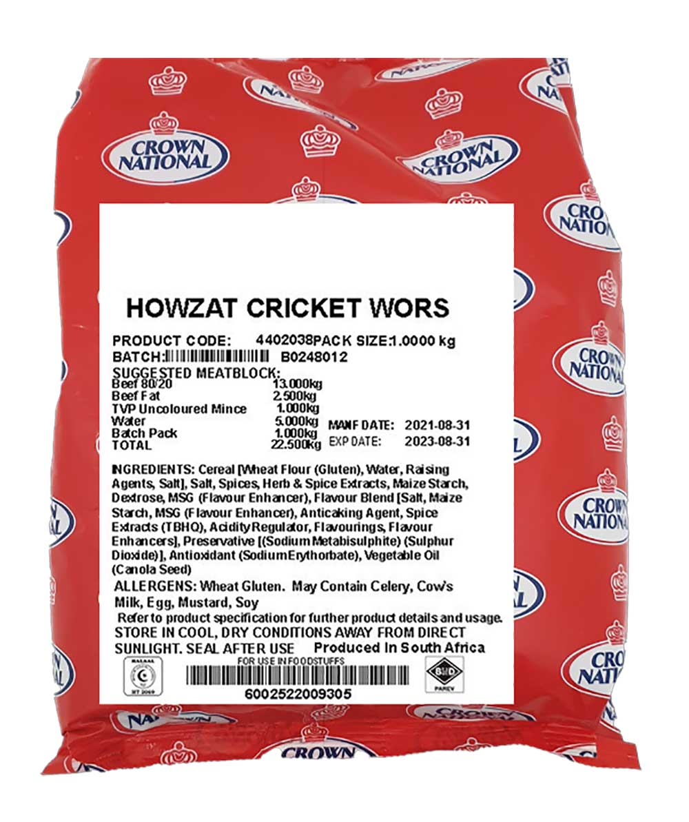 Howzat Cricket Boerewors