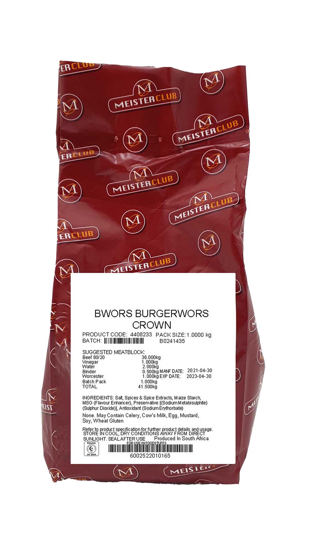 Crown Burgerwors Boerewors