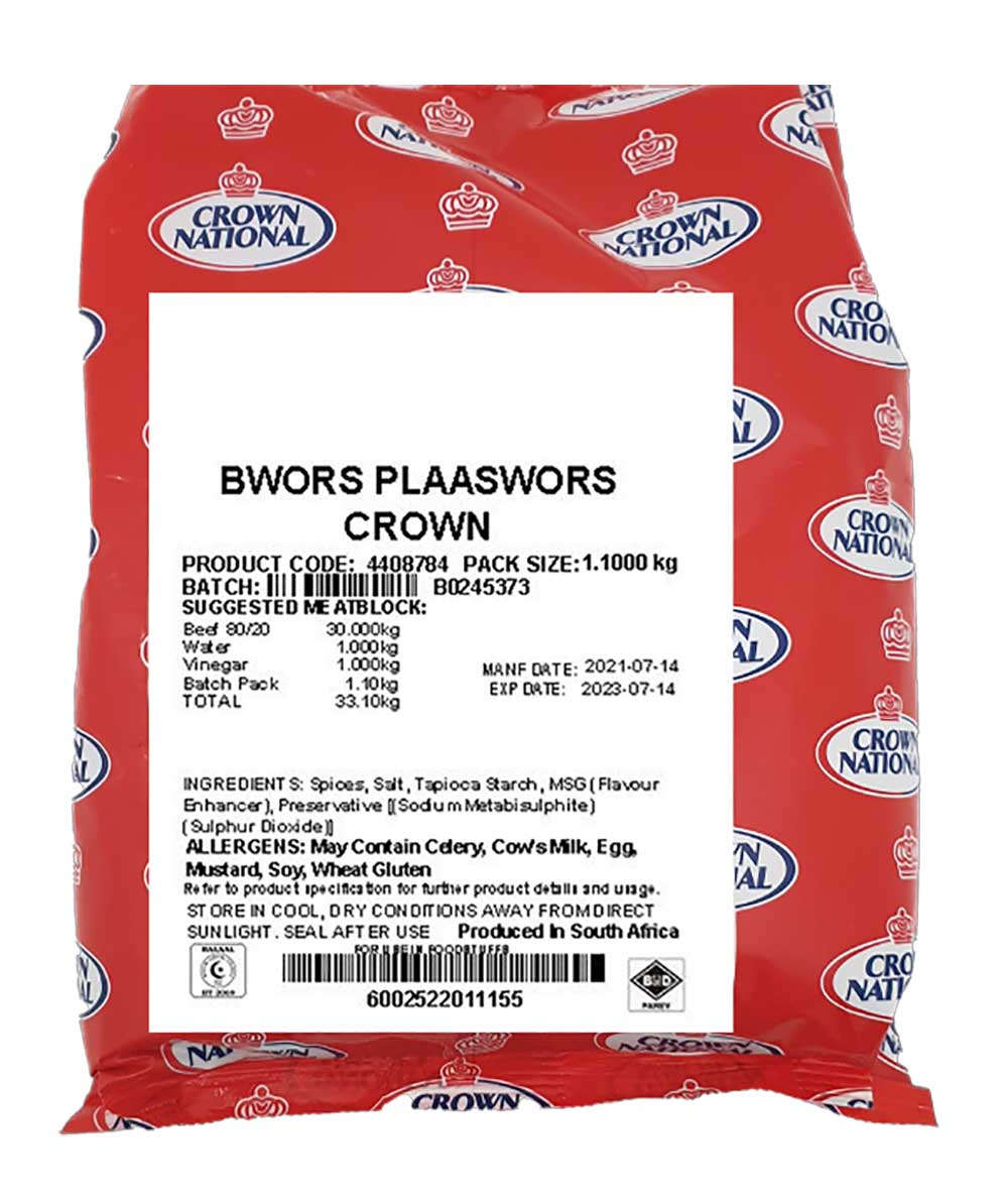 Crown Plaaswors Boerewors