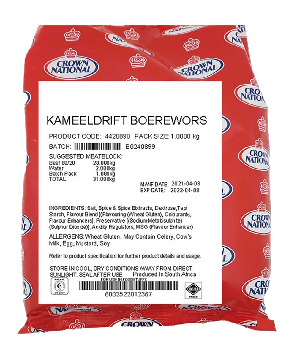 Kameeldrift Boerewors 